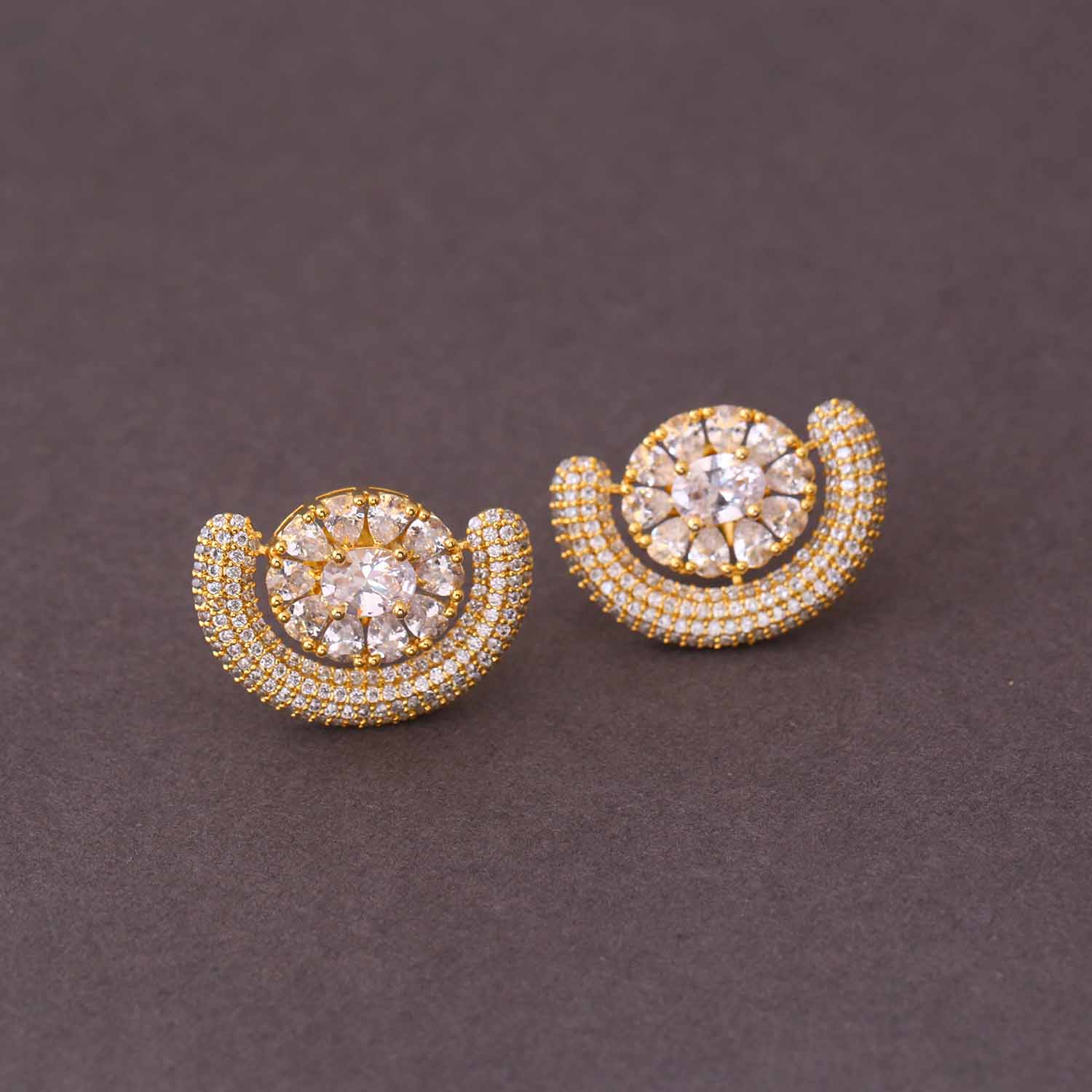 Golden Dyne Zirconia Studs - Image 3