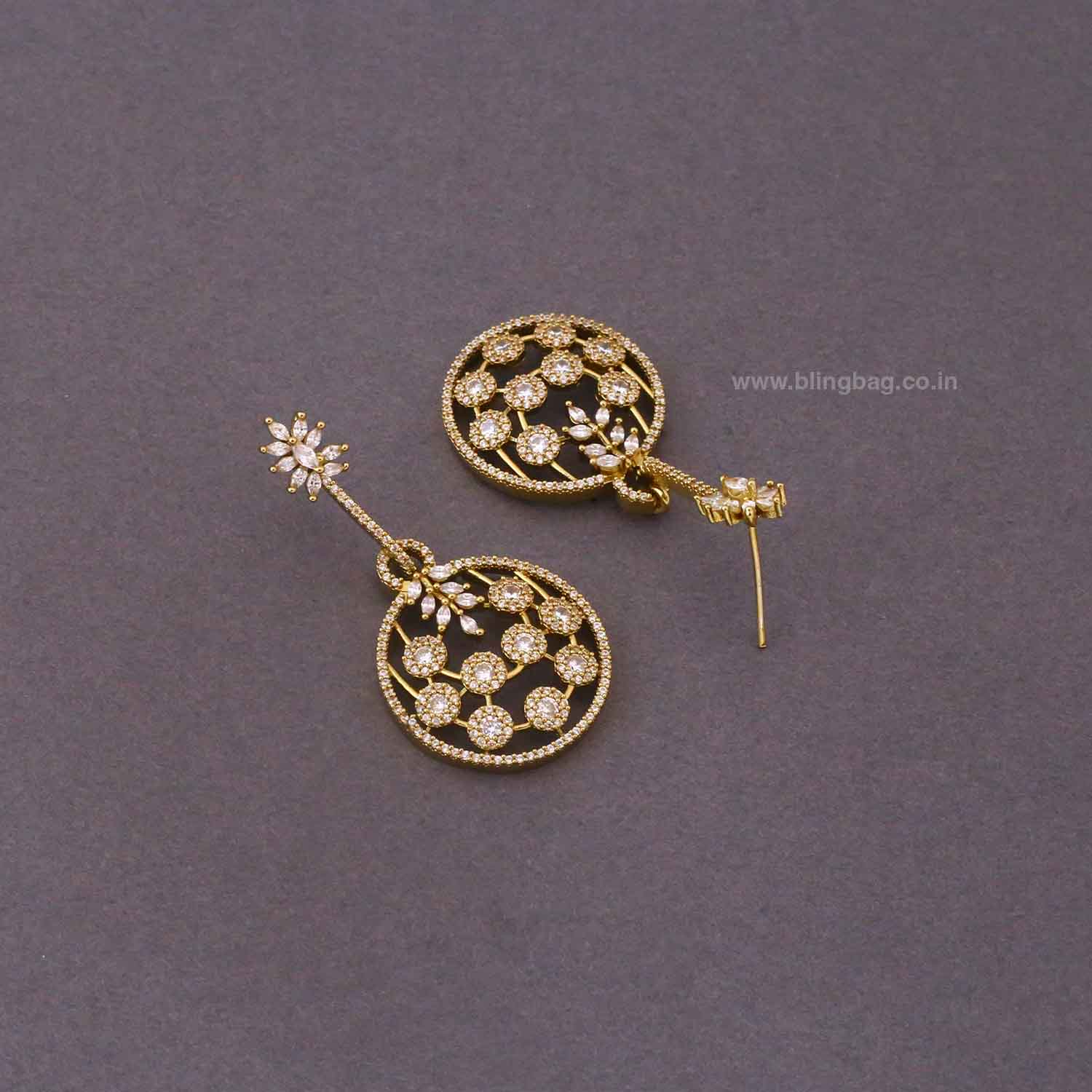 Golden Eiee Victorian Danglers - Image 4