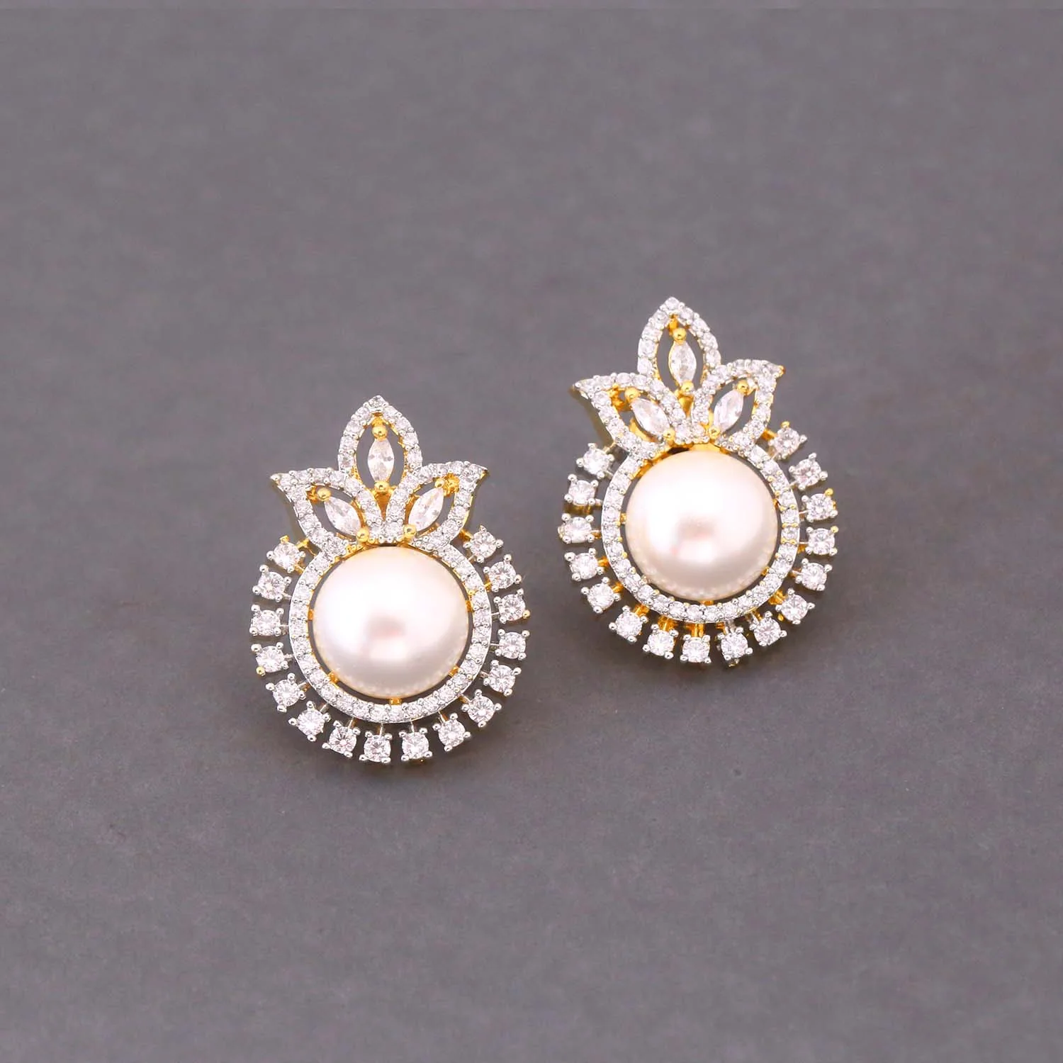 Golden Eira Zirconia Studs - Image 2