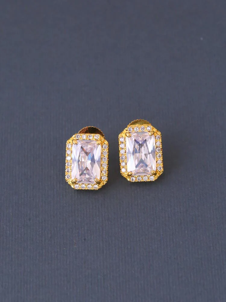 Golden Ferling Zirconia Studs - Image 2