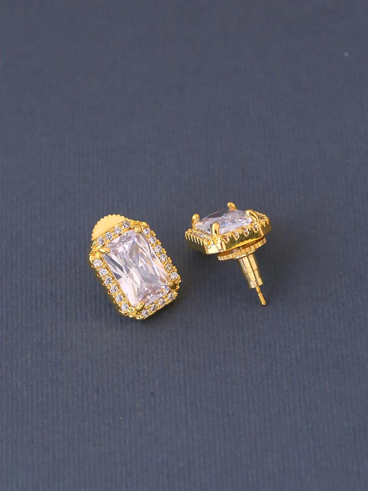 Golden Ferling Zirconia Studs - Image 3