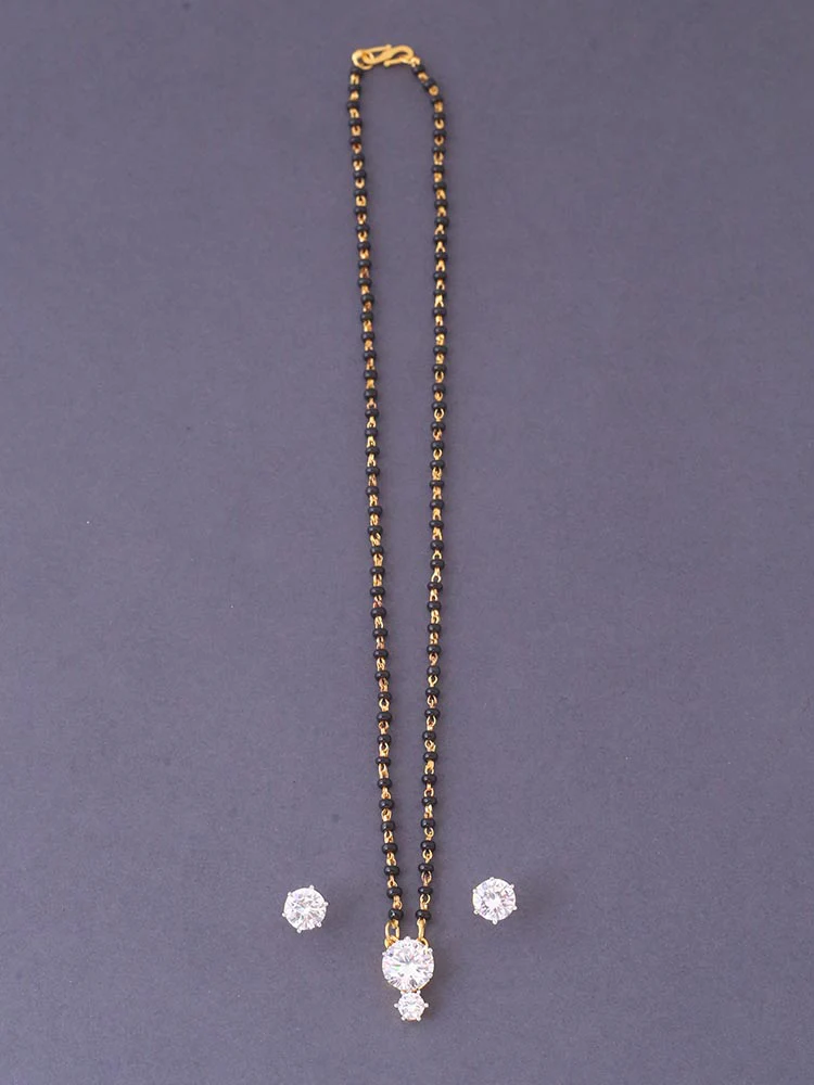 Golden Garima Mangalsutra Set - Image 3