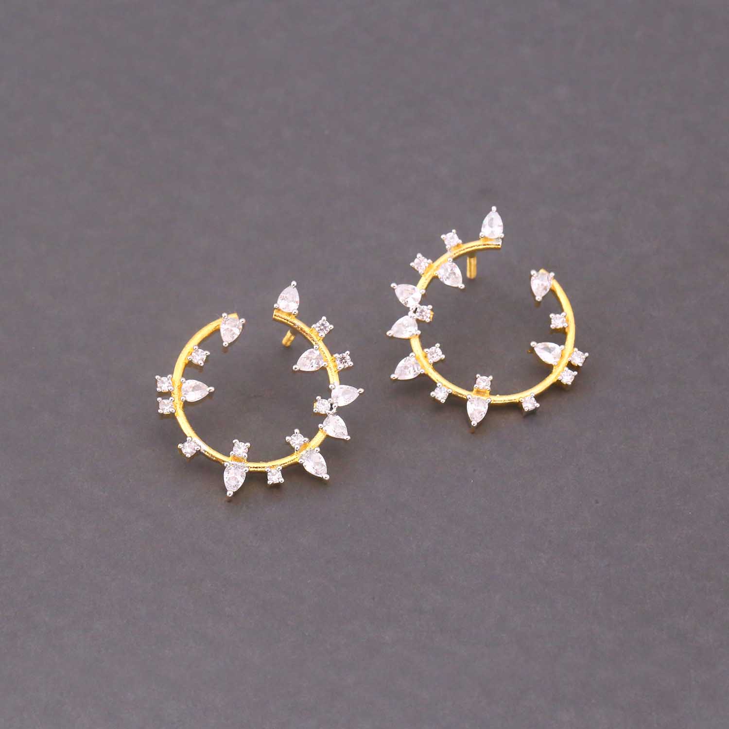 Golden Georgia Zirconia Studs - Image 2