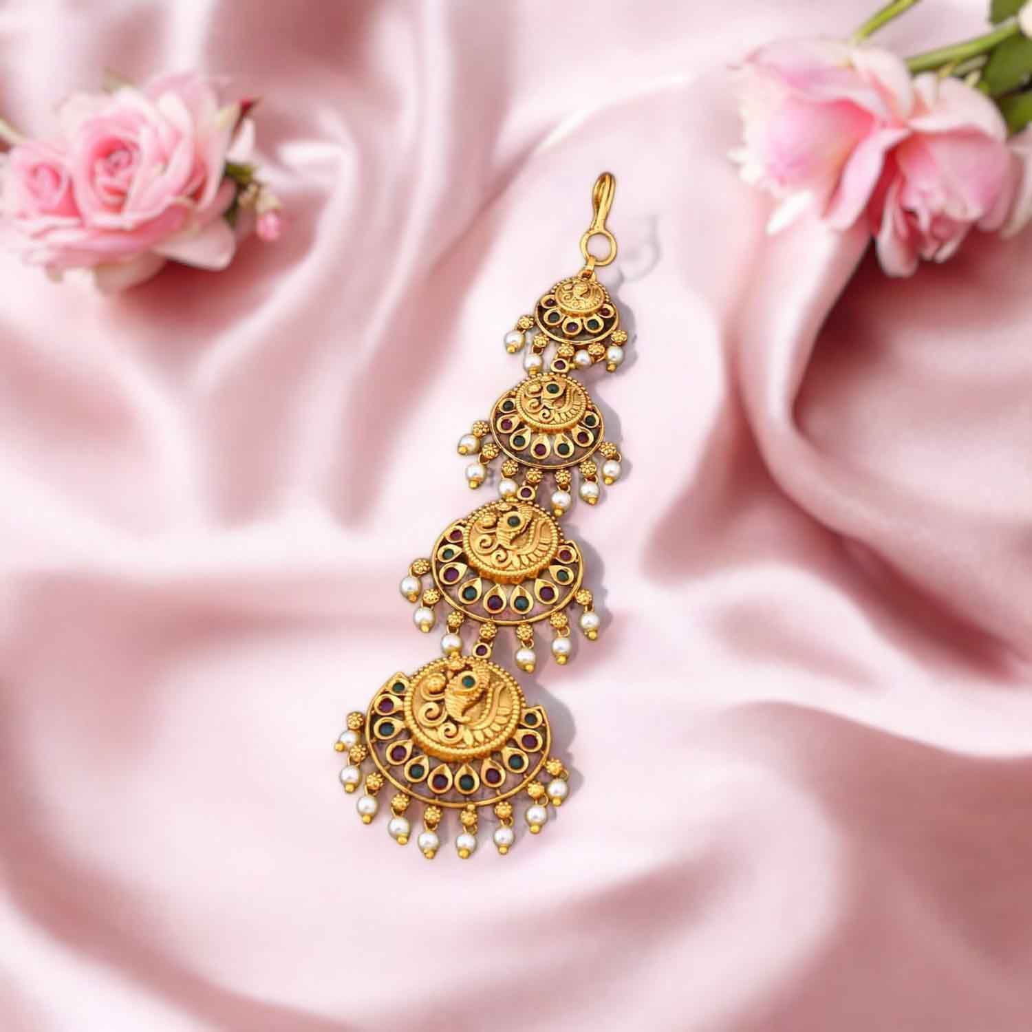 Golden Hiyana Maang Tikka