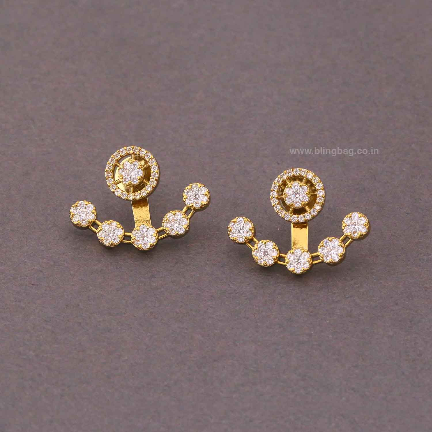 Golden Hoena Victorian Studs - Image 3