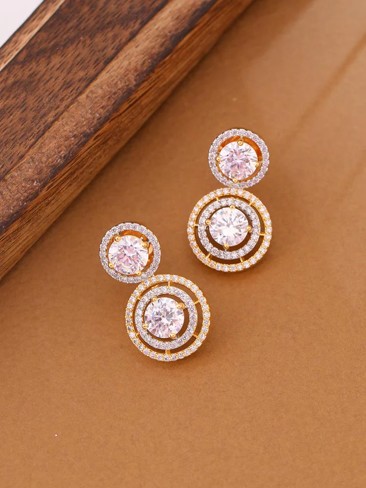 Golden Inaya Zirconia Danglers