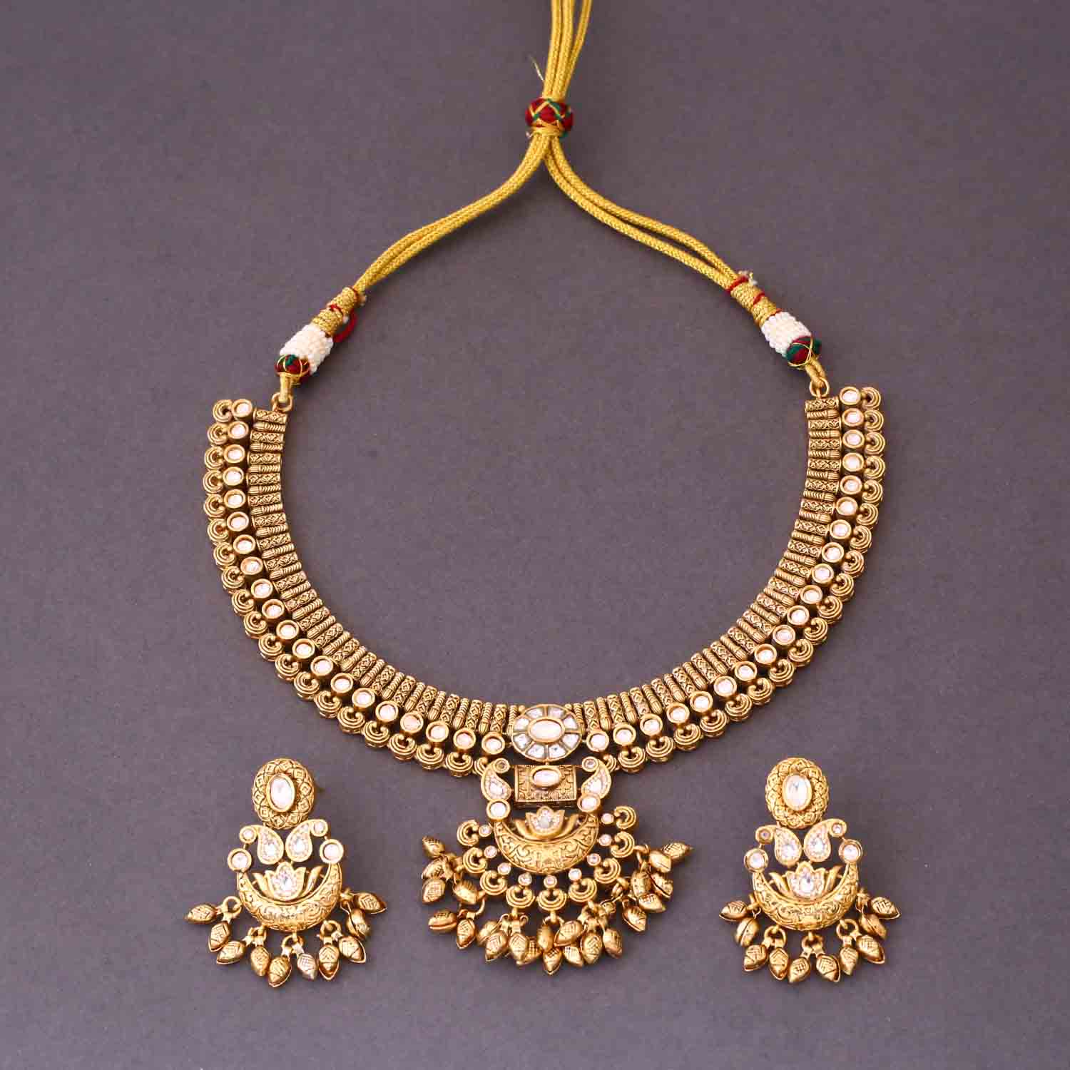 Golden Jahnvi Antique Rajwadi Set - Image 3
