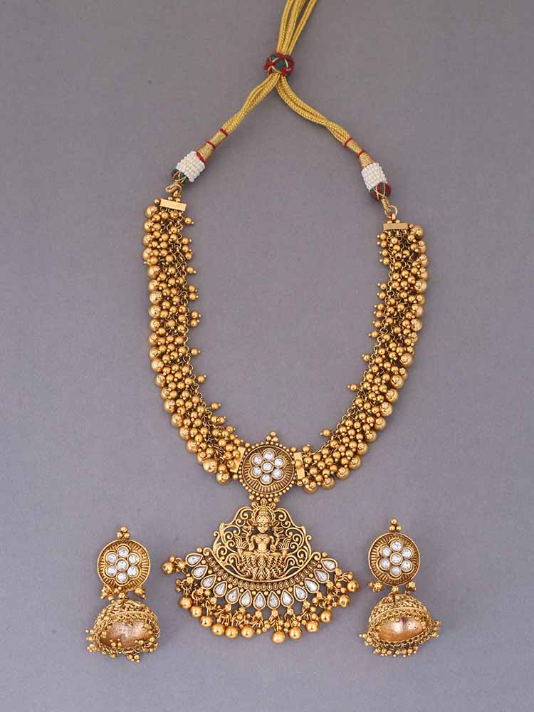 Golden Jayadurga Temple Jewellery Set - Image 2
