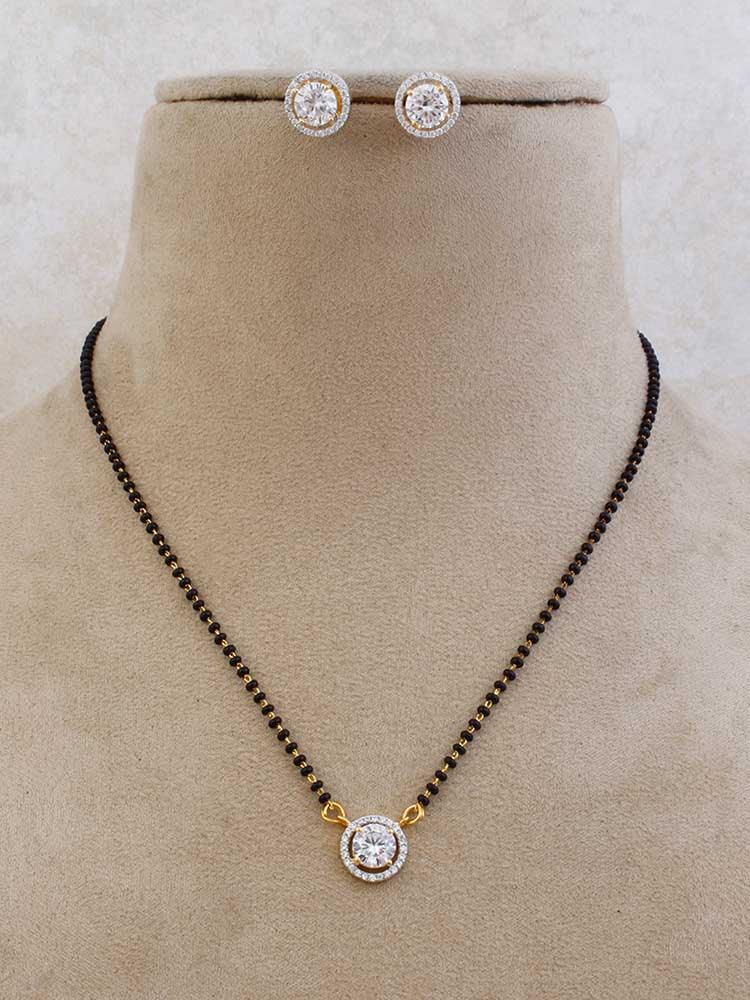 Golden Jennifer Mangalsutra Set - Image 3