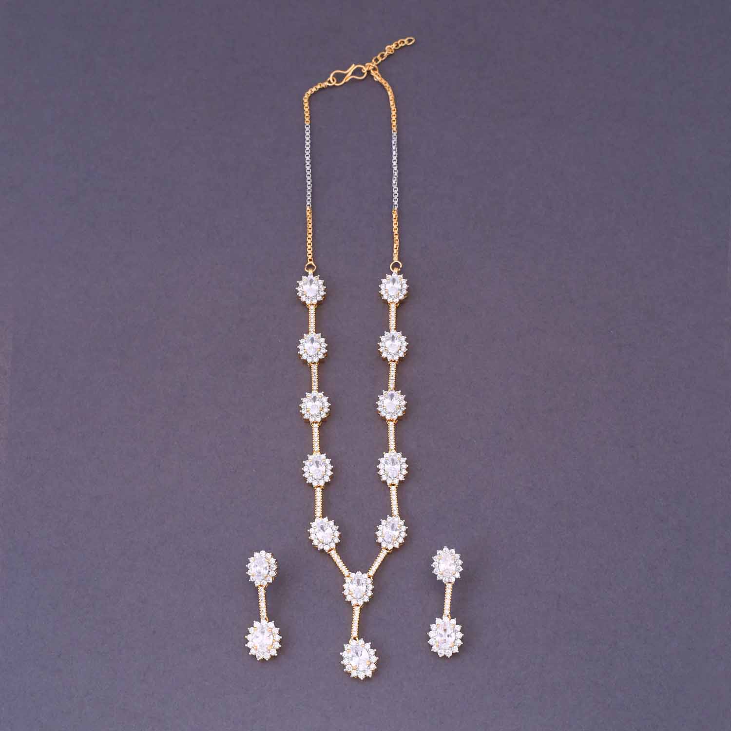 Golden Johanna Zirconia Jewellery Set - Image 3