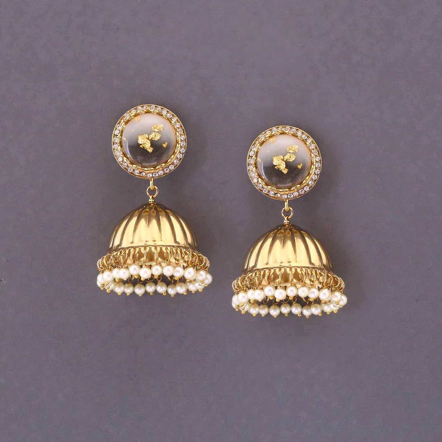 Golden Ketaki Jhumkis - Image 3