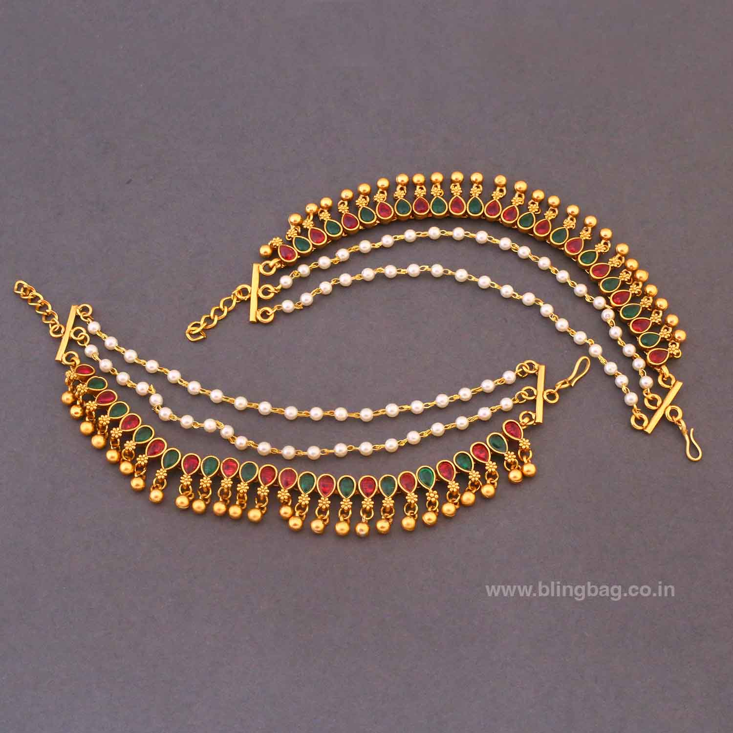 Golden Kirnaya Antique Ear Chain - Image 3