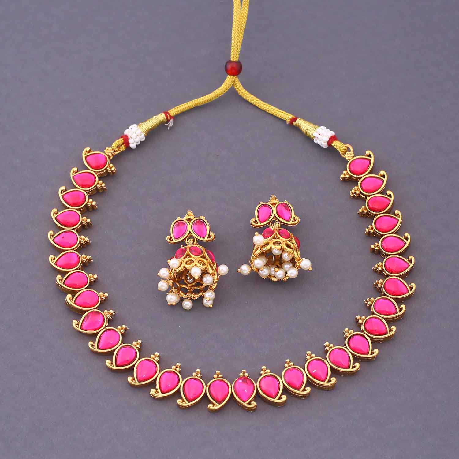 Rani Kumuda Antique Jewellery Set - New Arrival - Image 3