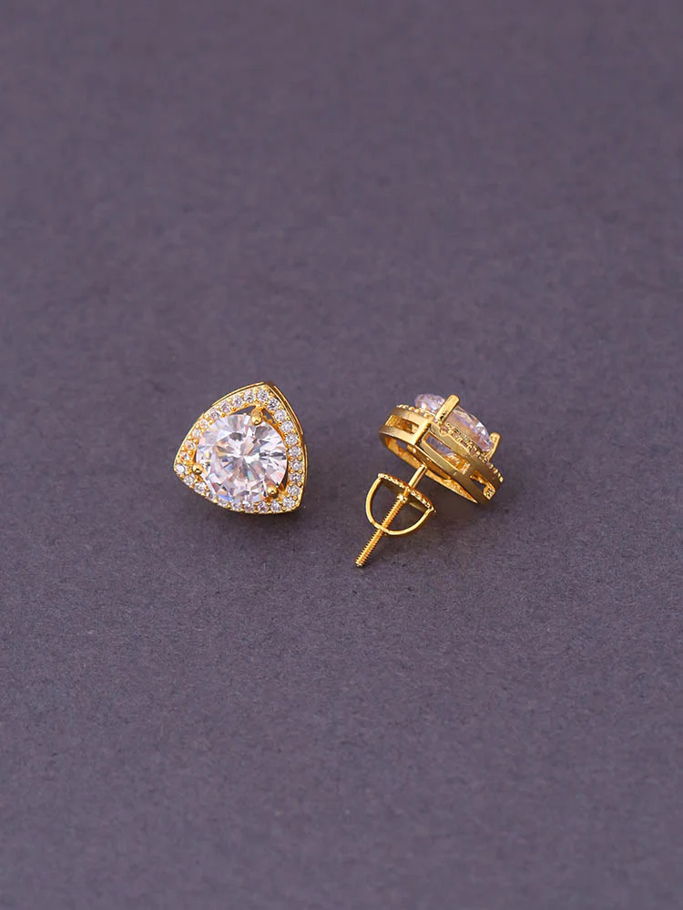 Golden Latte Zirconia Studs - Image 4
