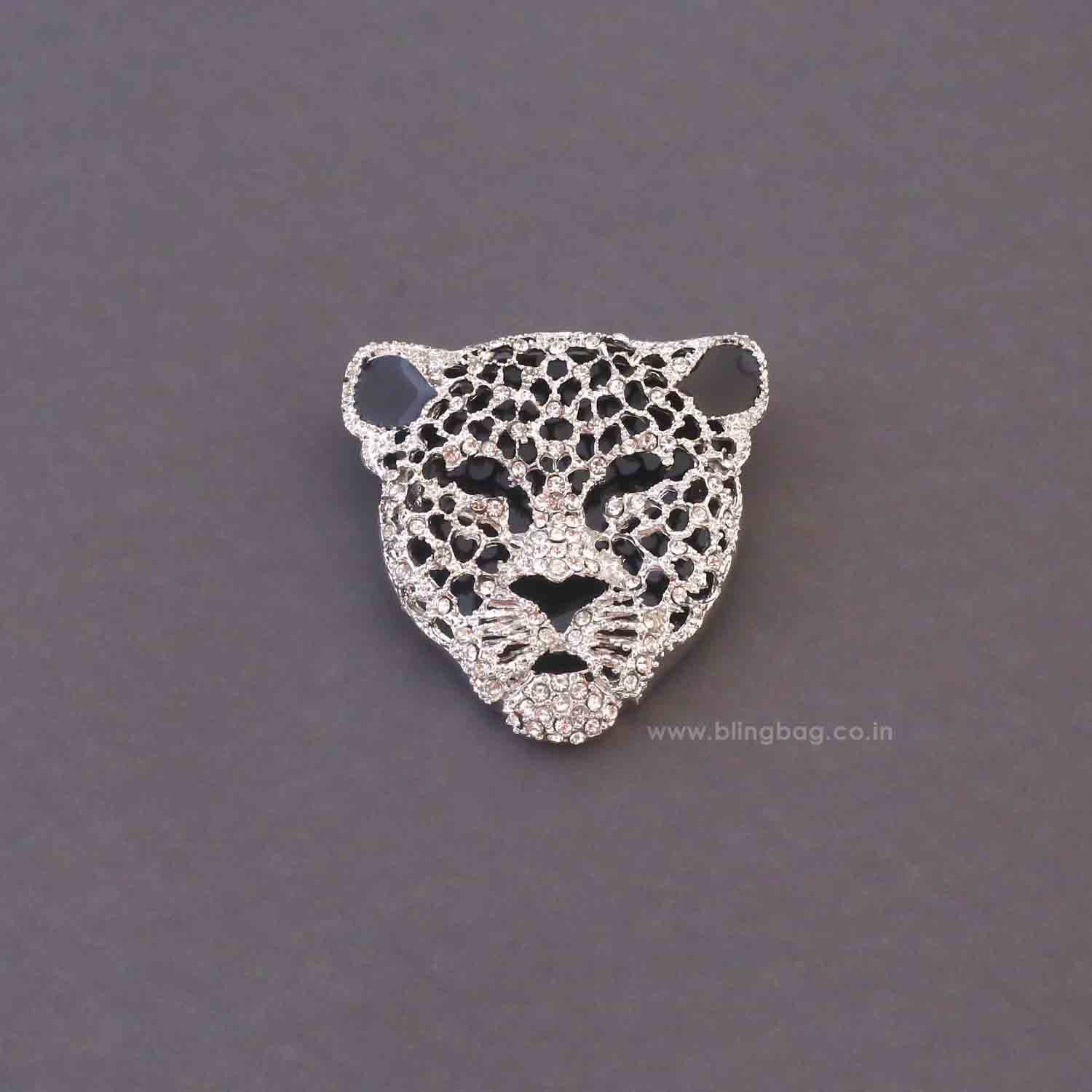Silver Leopard Brooch - Image 4