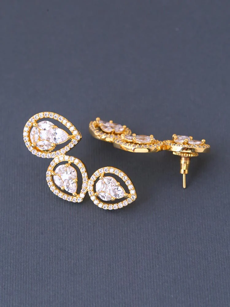 Golden Lifisa Zirconia Studs - Image 3