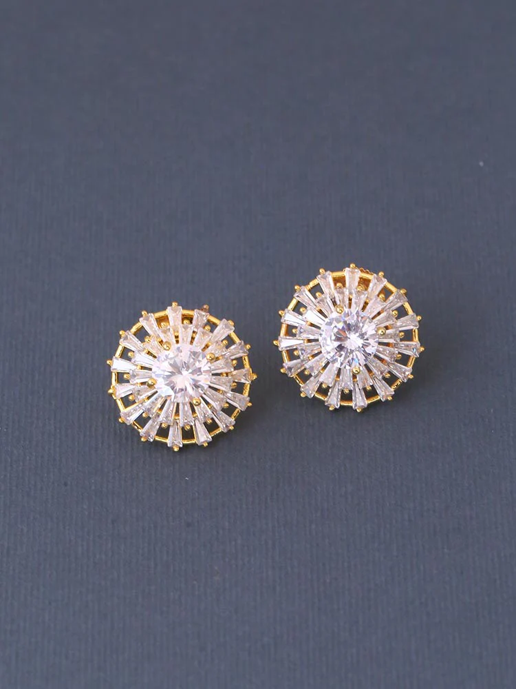 Golden Lilith Zirconia Studs - Image 2