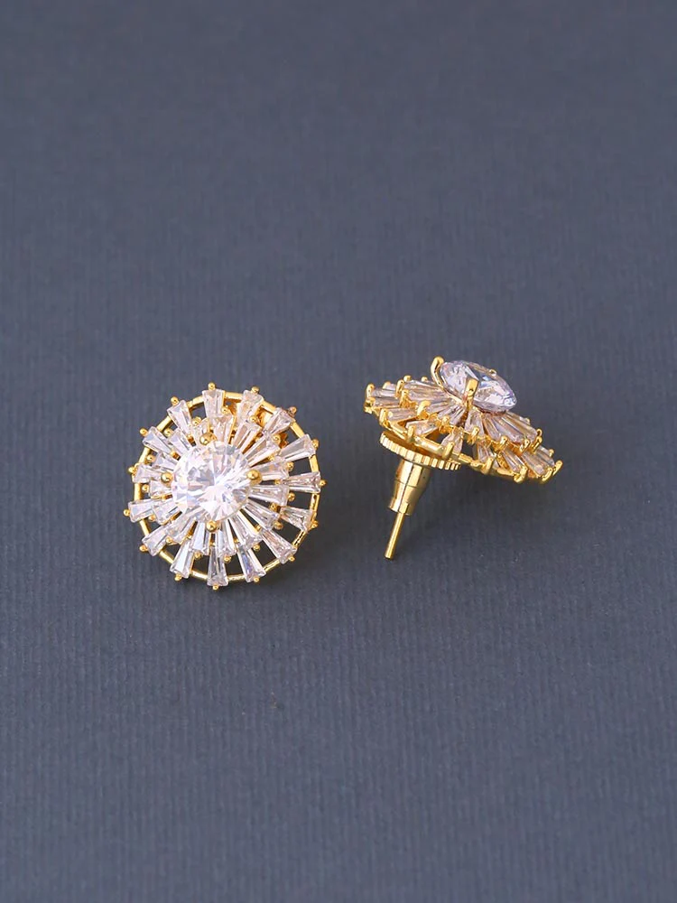 Golden Lilith Zirconia Studs - Image 3