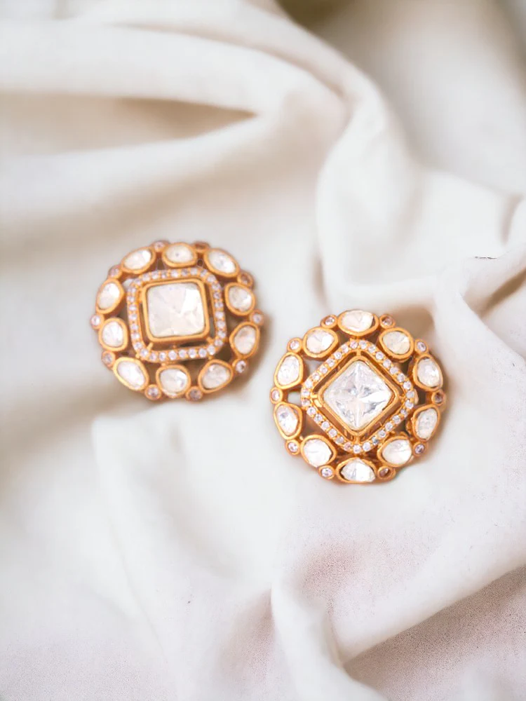 Golden Lorelei Zirconia Studs