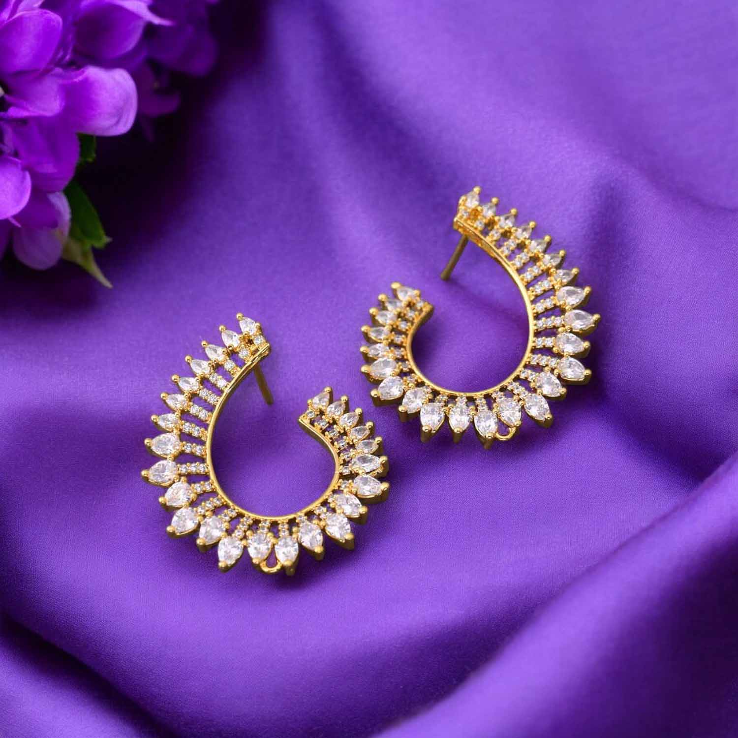 Golden Louie Zirconia Studs