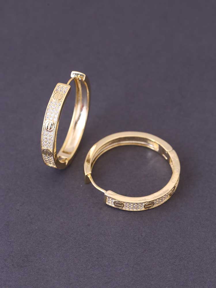Golden Luockke Hoops - Image 4