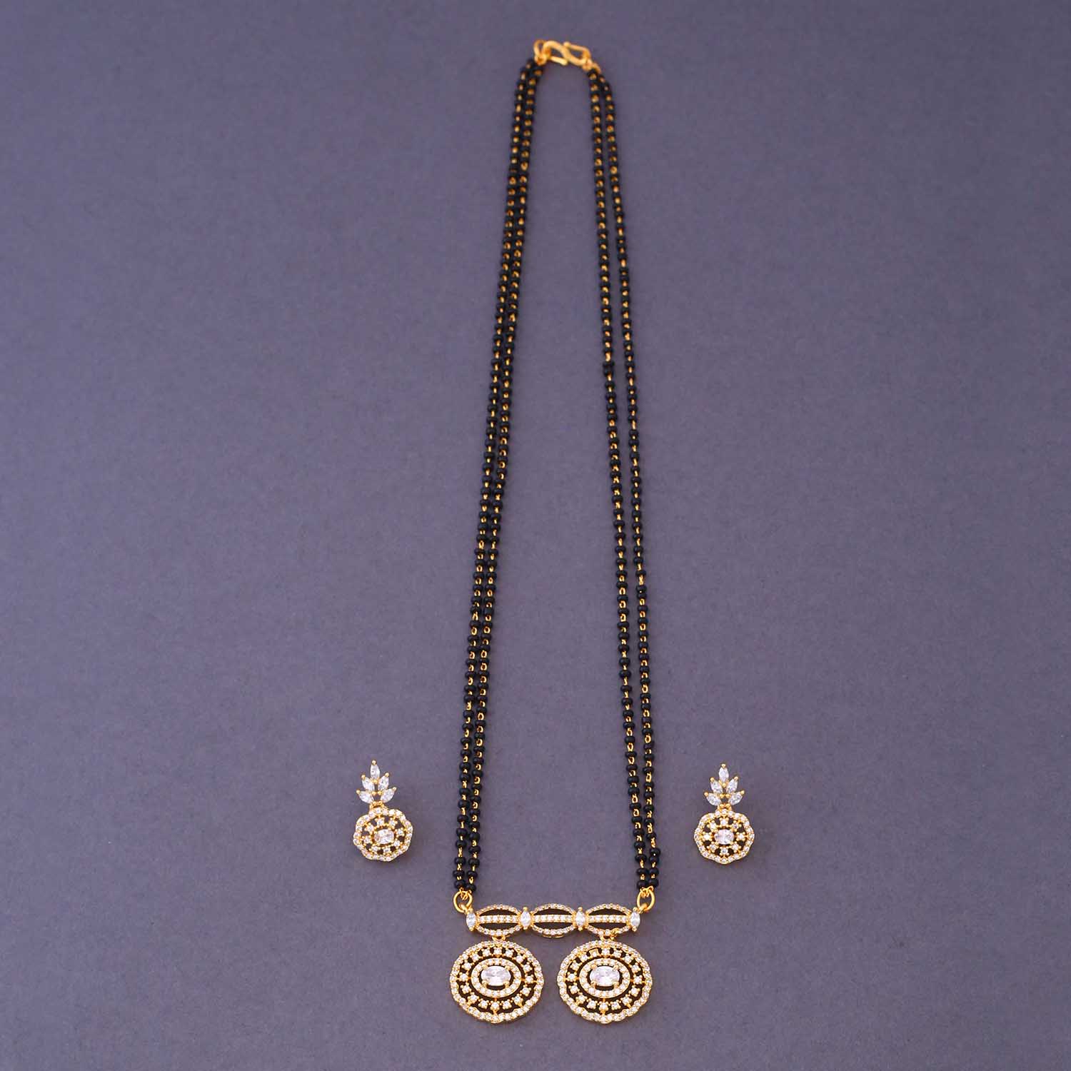 Golden Lydia Mangalsutra Set - Image 3
