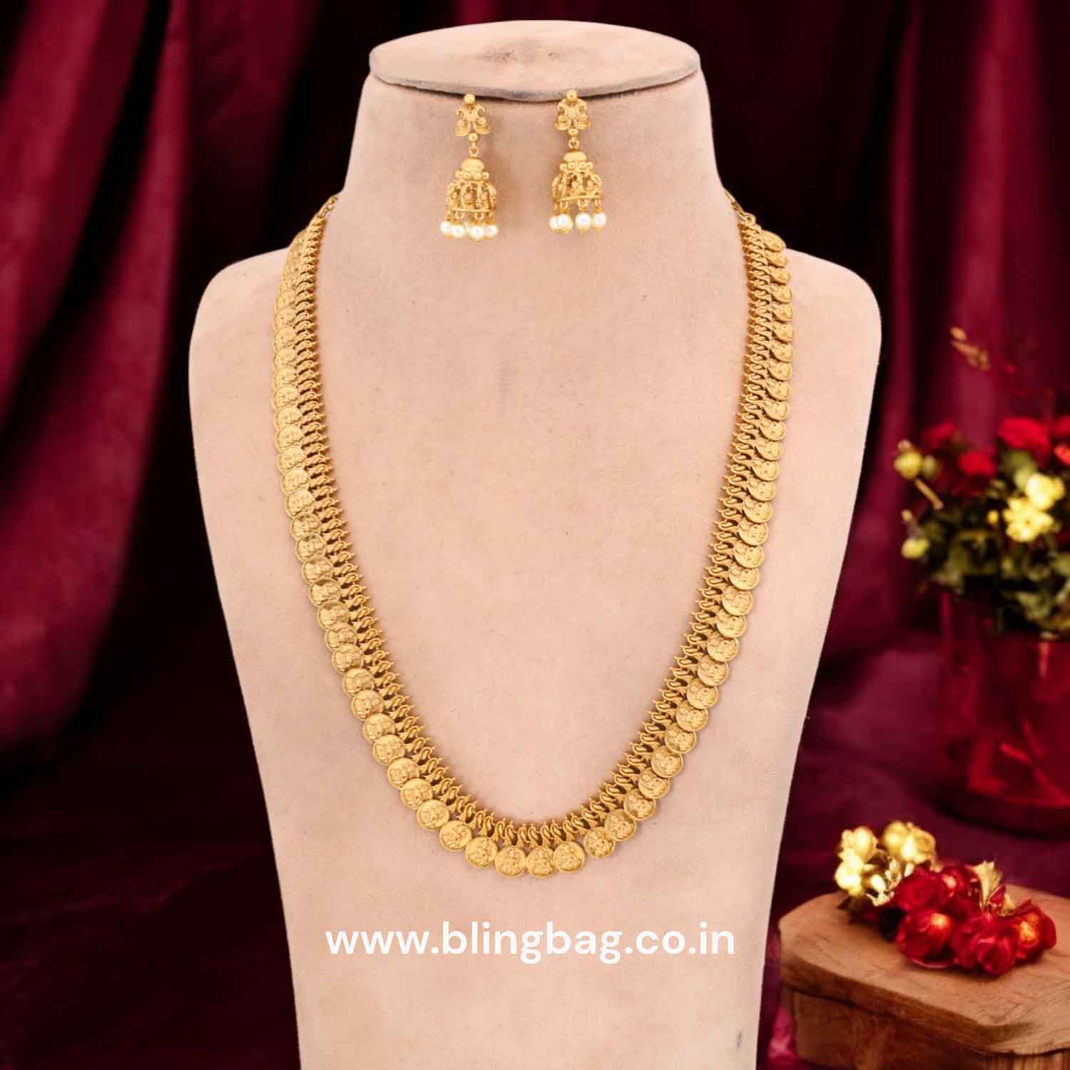 Golden Maayavi Temple Jewellery Set- New Arrival - Image 2