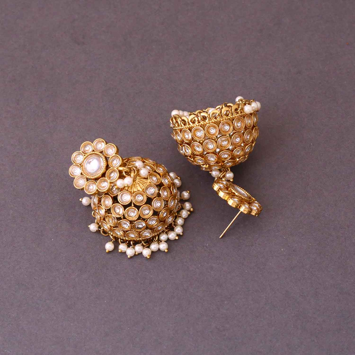 Golden Meher Jhumkis - Image 4