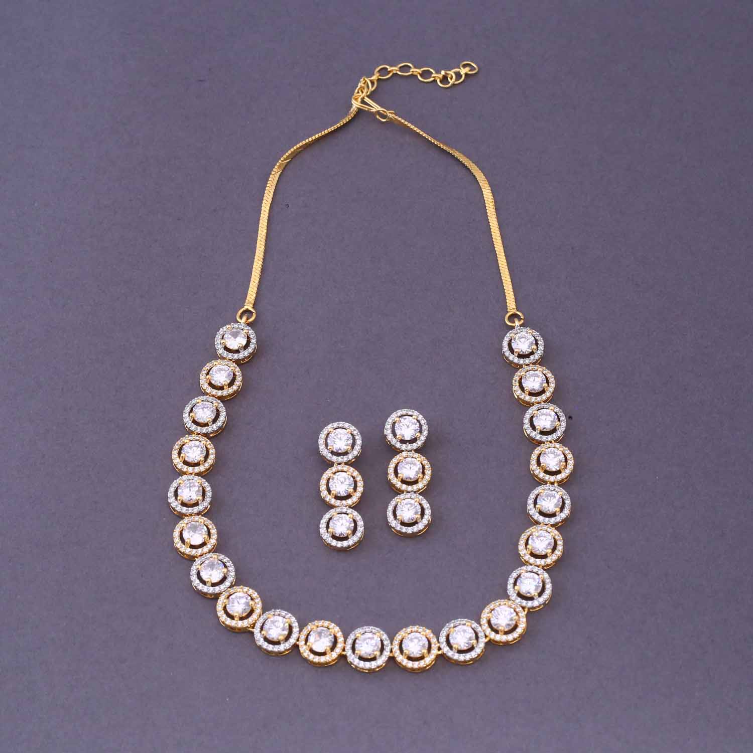 Golden Miree Zirconia Jewellery Set - Image 3