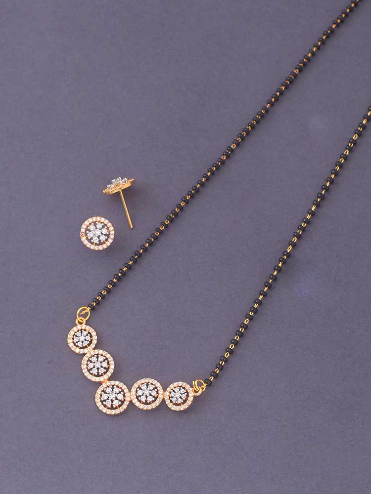 Golden Mithali Mangalsutra Set - Image 4