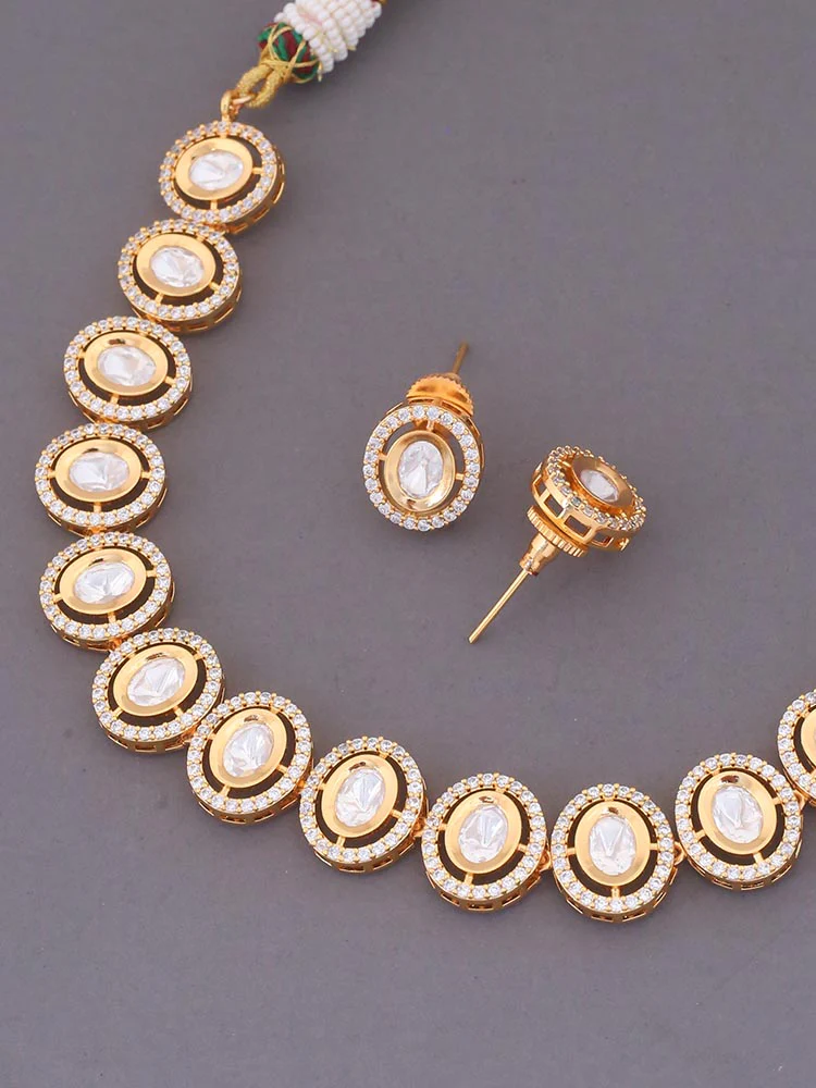 Golden Nanea Zirconia Jewellery Set - Image 4