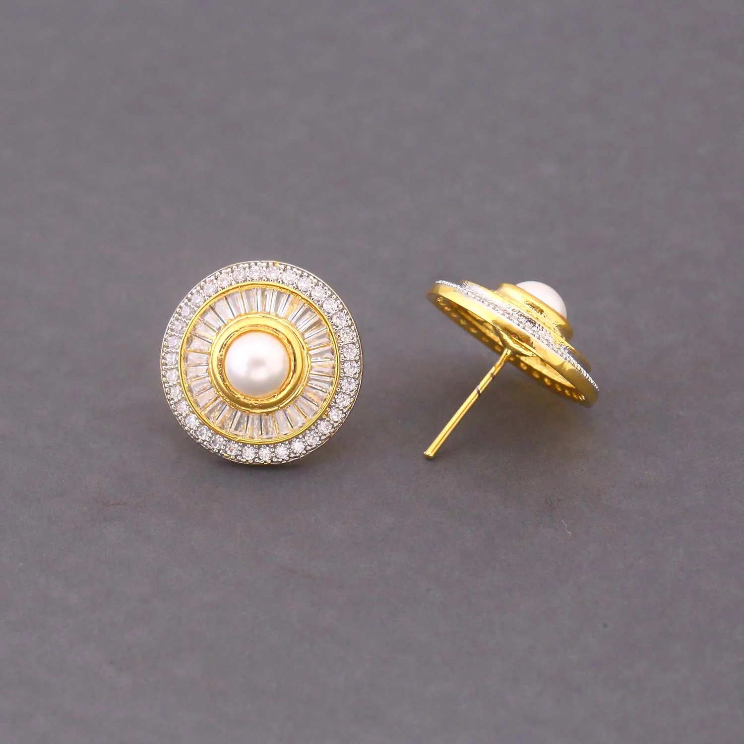 Golden Nanuie Zirconia Studs - Image 3