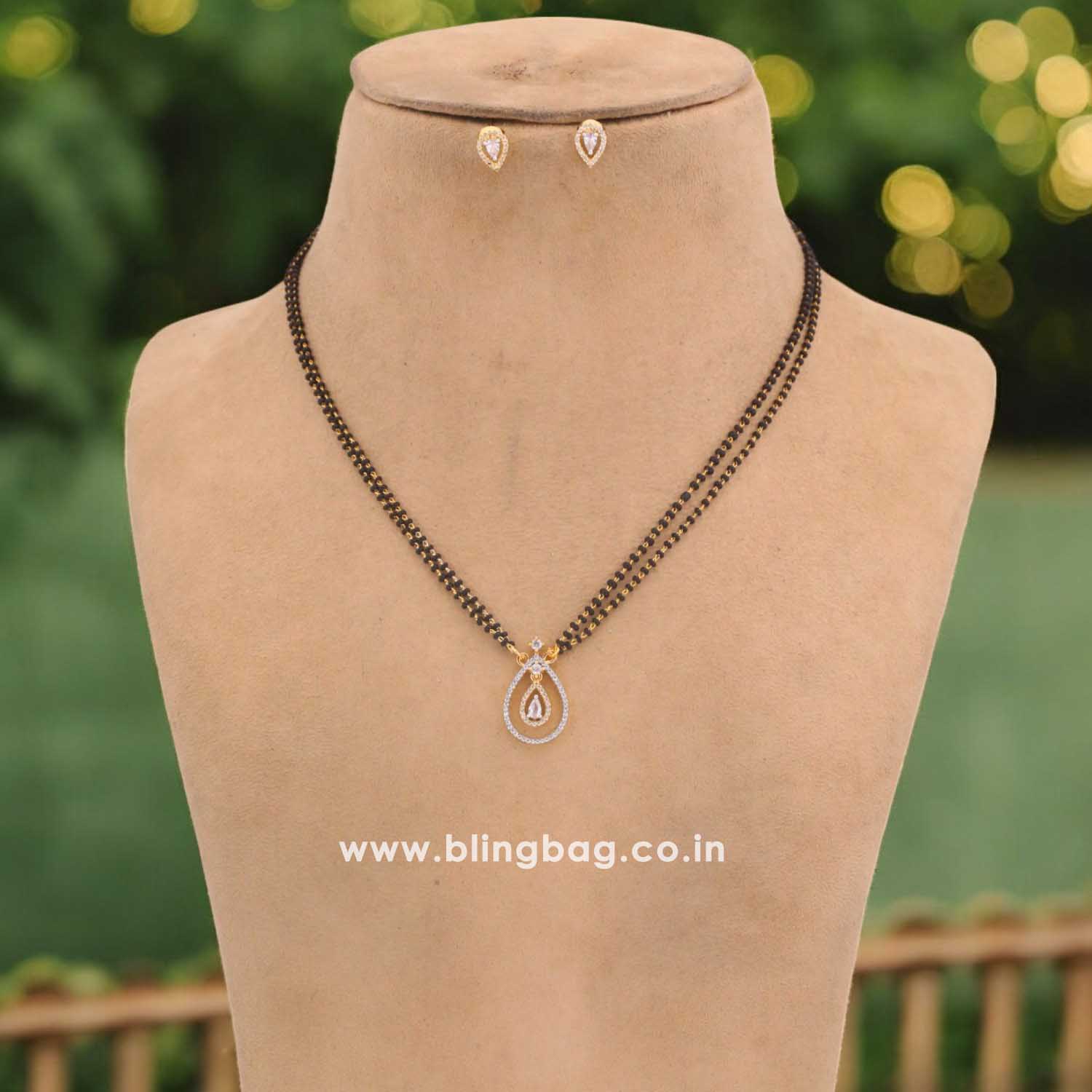 Golden Natalie Mangalsutra Set - Image 2