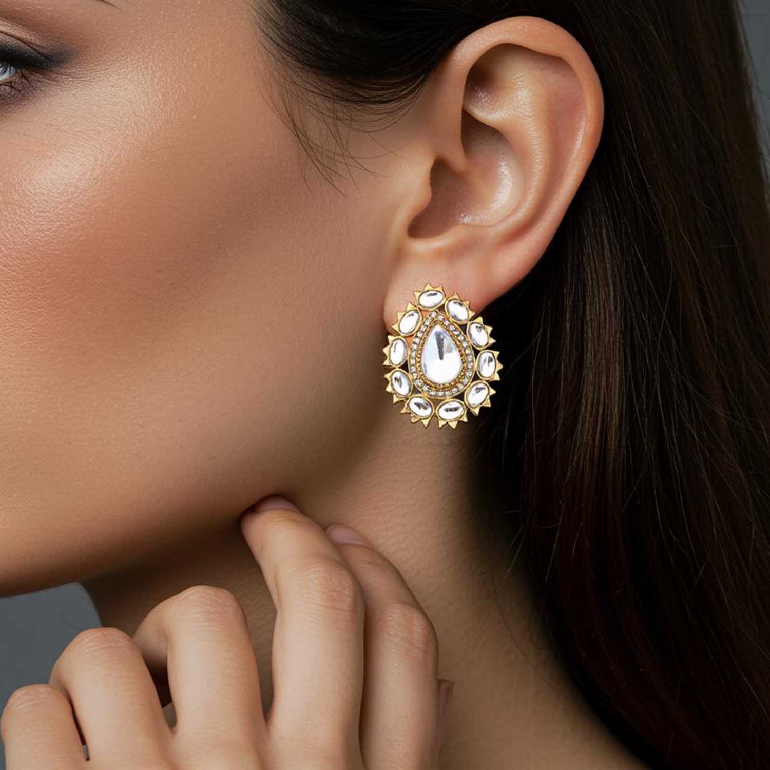 Golden Nishuja Studs - Image 2