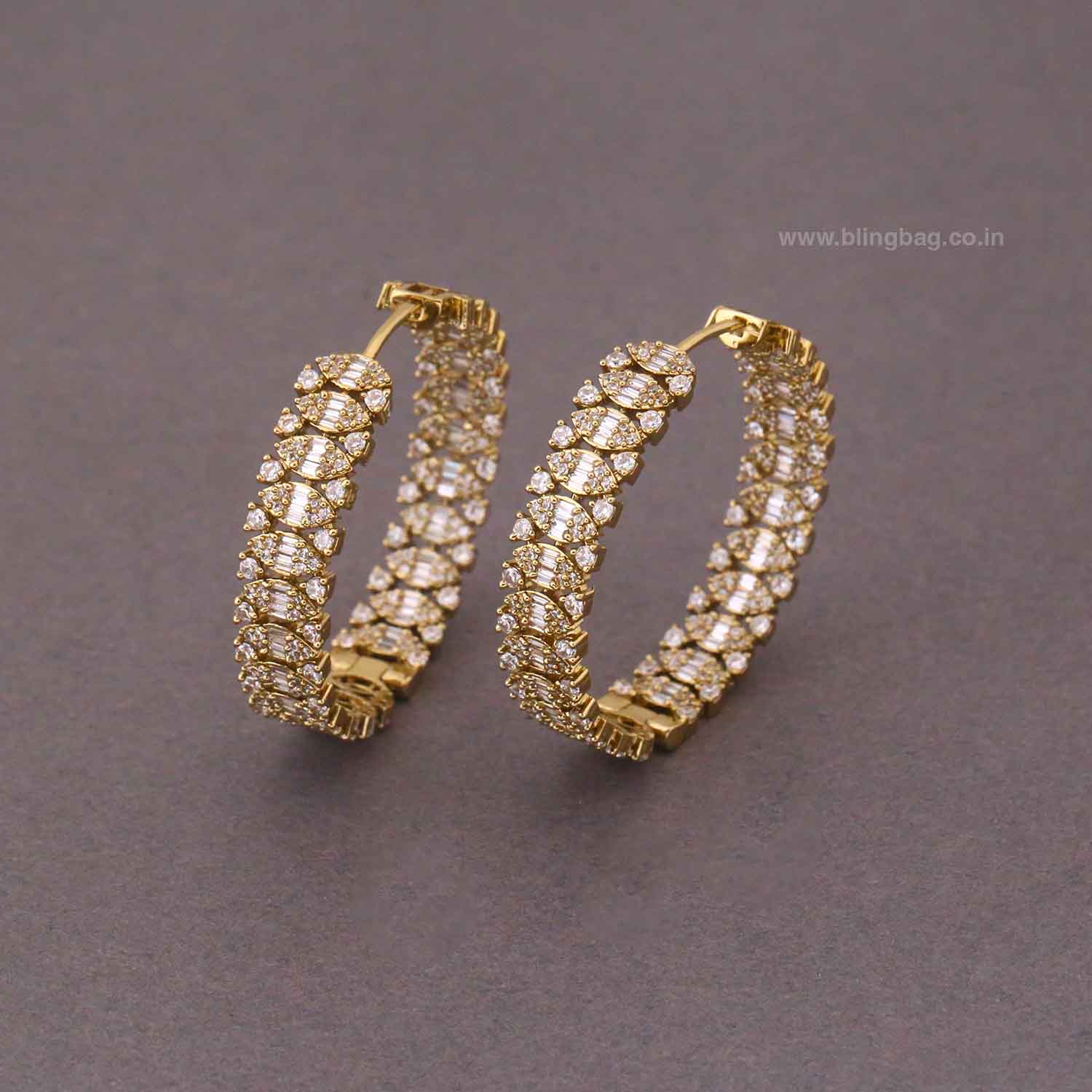 Golden Octiea Victorian Hoops - Image 2
