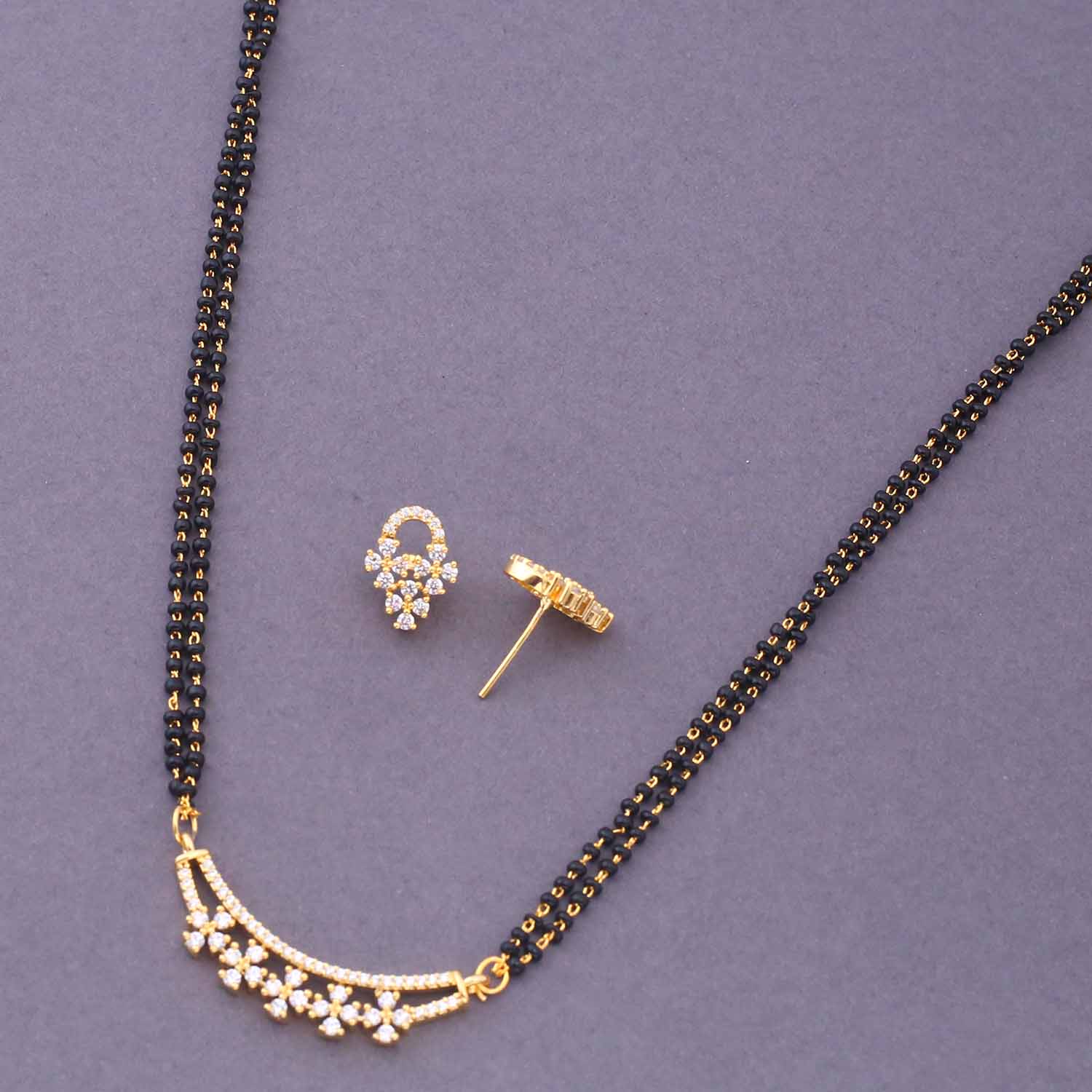 Golden Olite Mangalsutra Set - Image 4