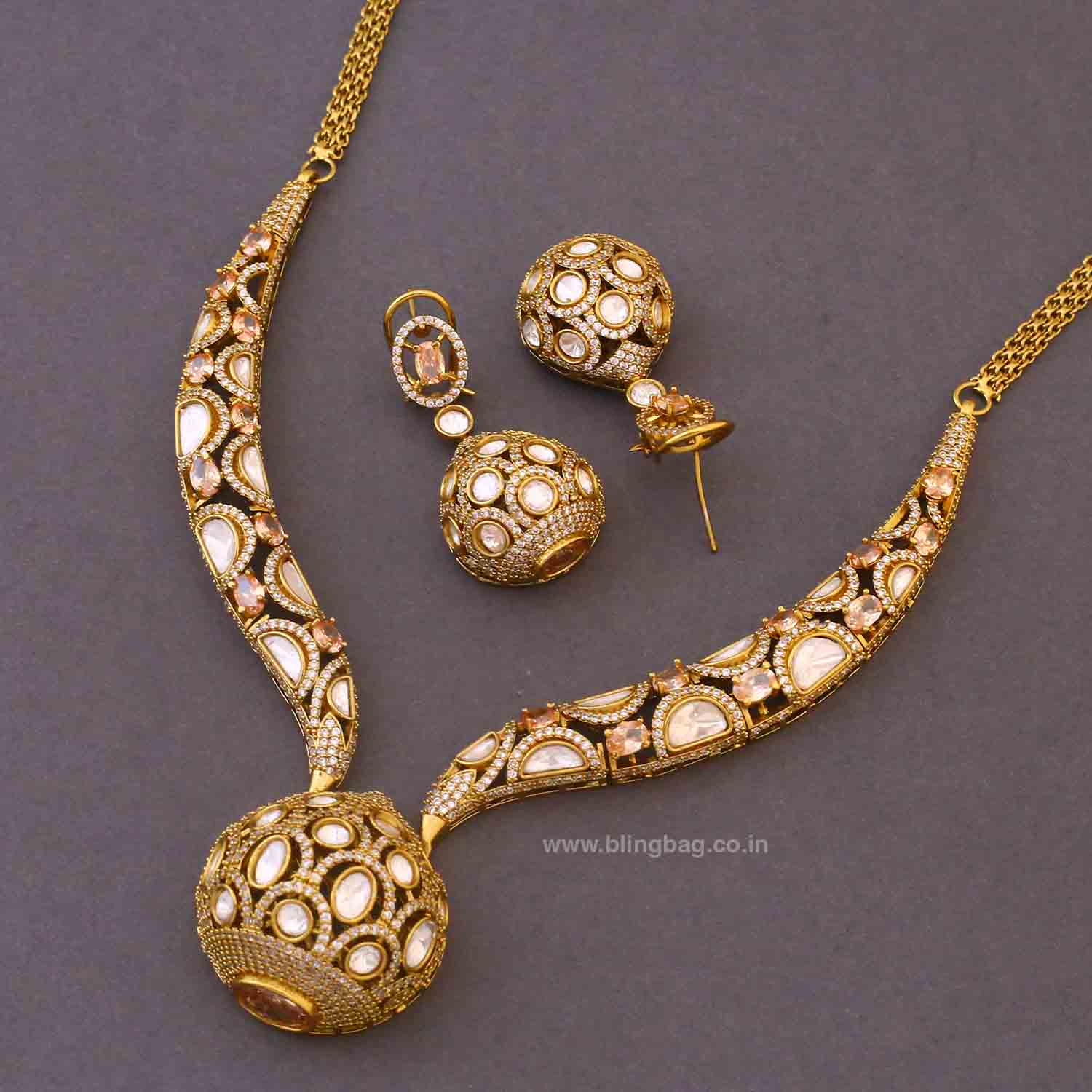 Golden Oliviae Hasli Victorian Jewellery Set - Image 5