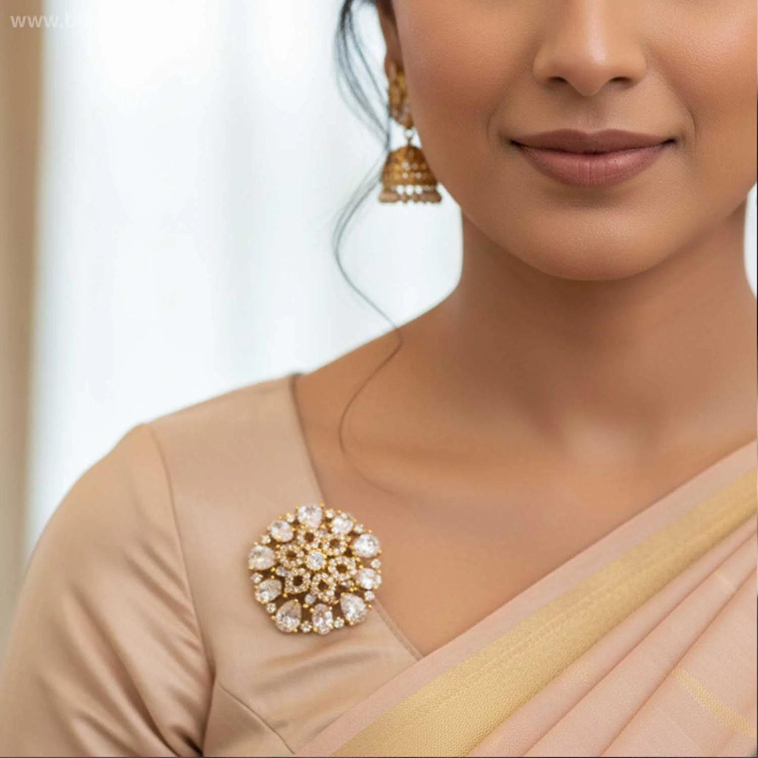 Golden Oriq Brooch