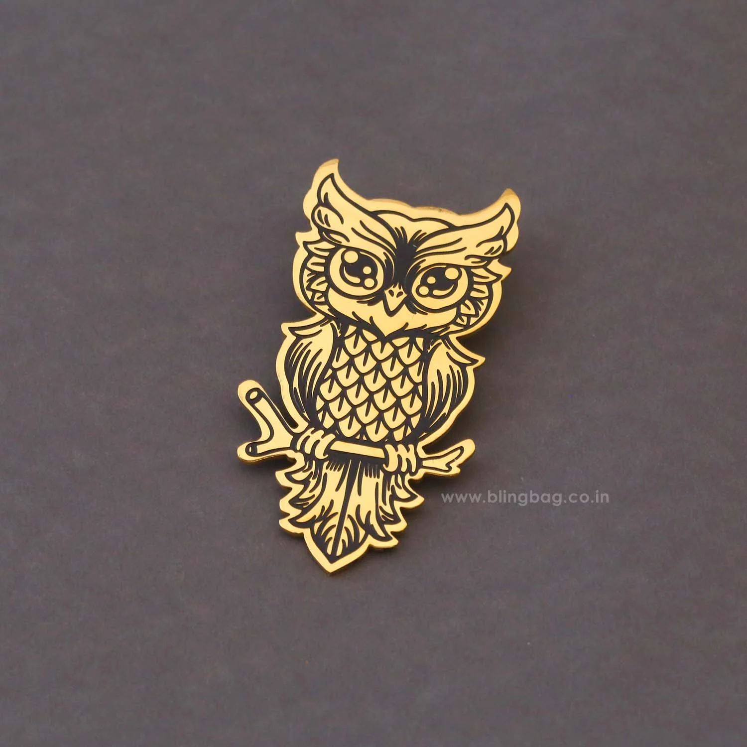 Golden Owl Brooch - Image 4