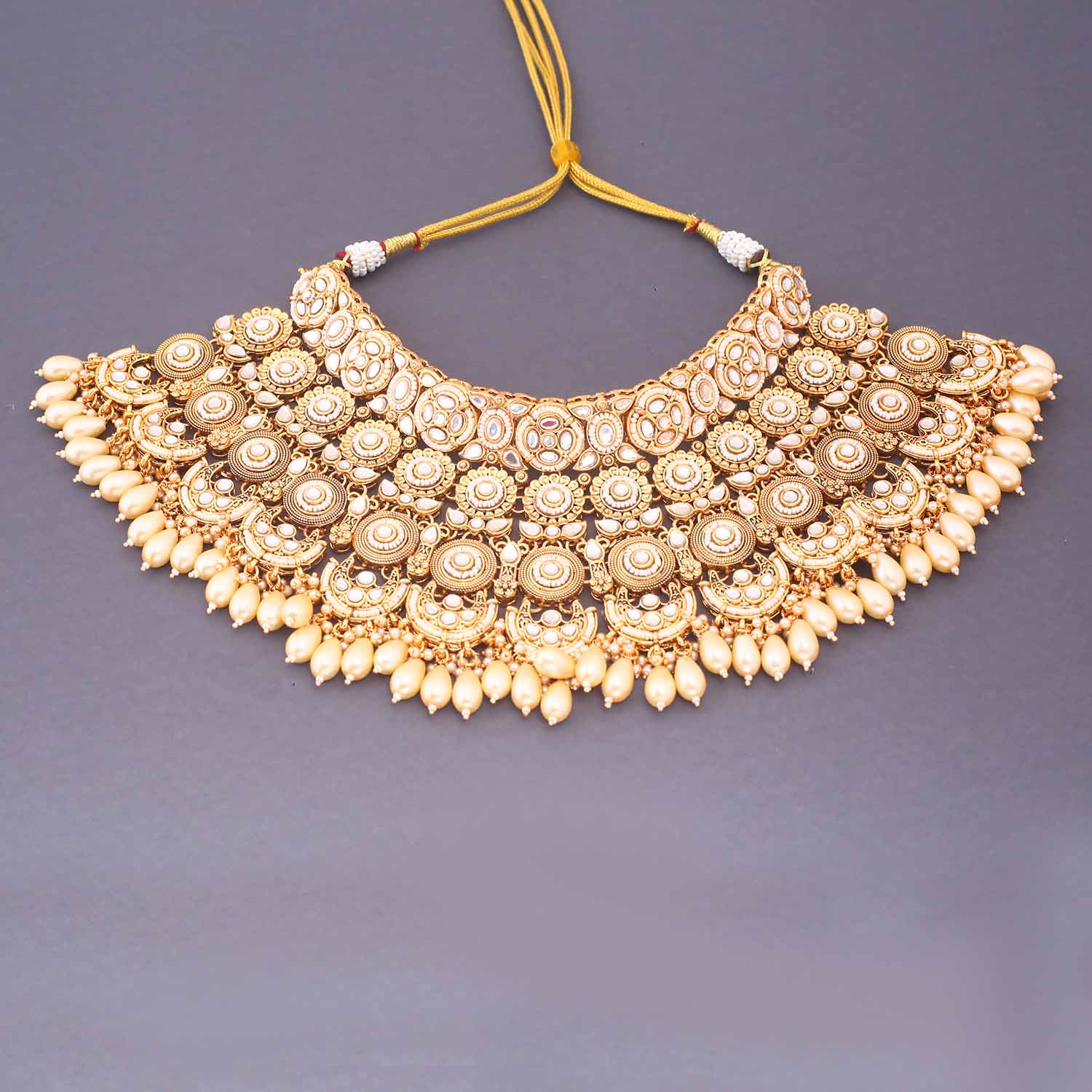 Golden Pavitra Bridal Jewellery Set - Image 3