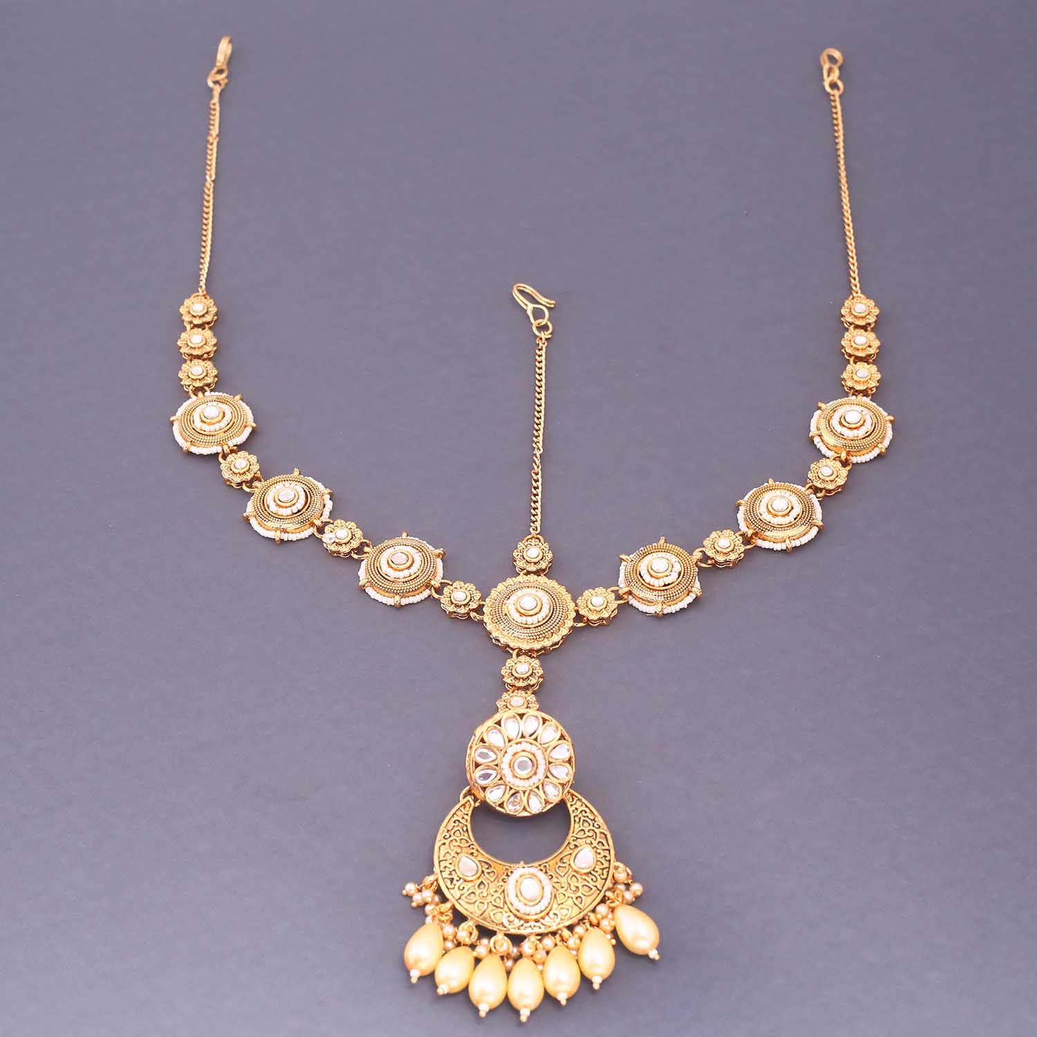 Golden Pavitra Bridal Jewellery Set - Image 5