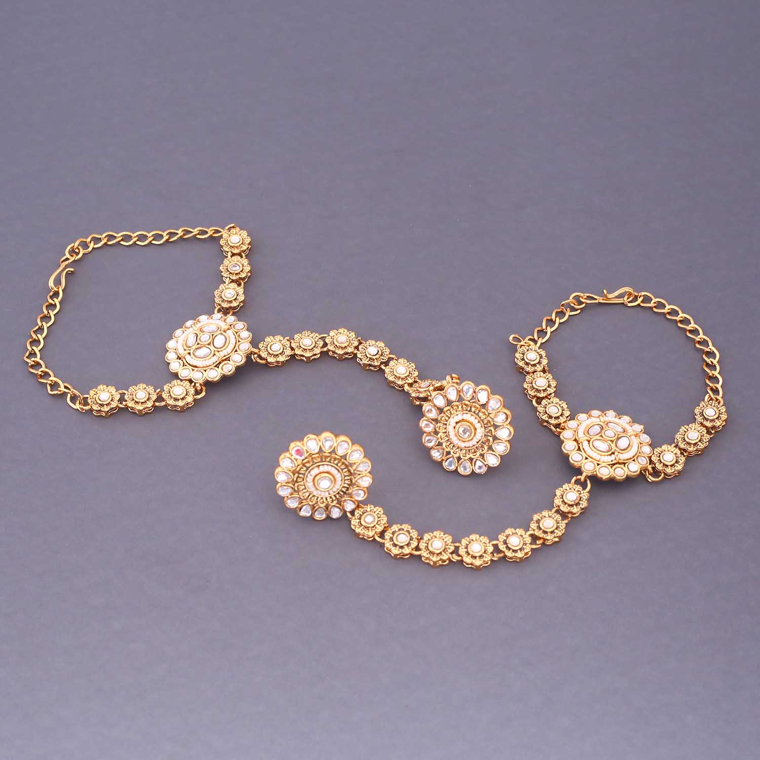 Golden Pavitra Bridal Jewellery Set - Image 8
