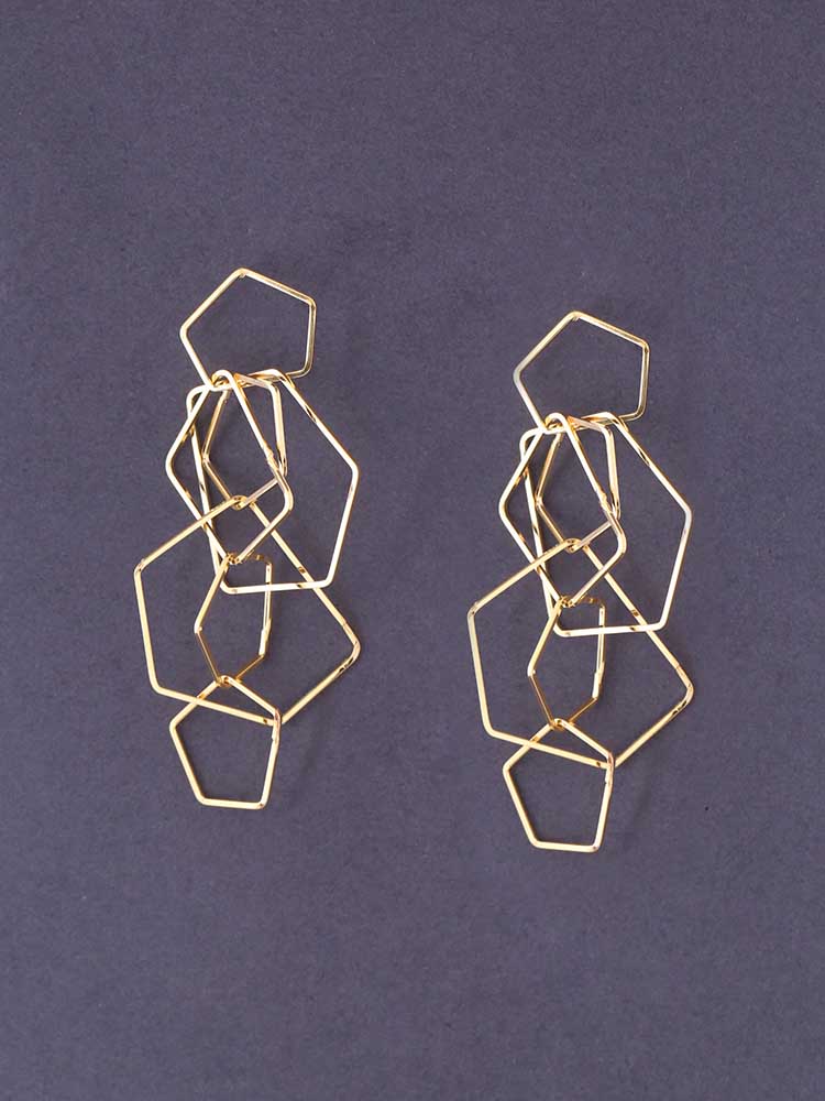 Golden Perenlus Danglers - Image 2