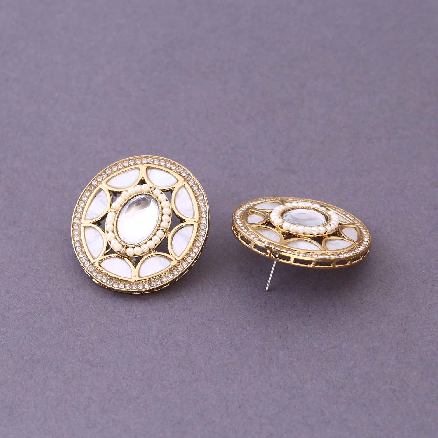 Golden Raanu Studs - Image 4
