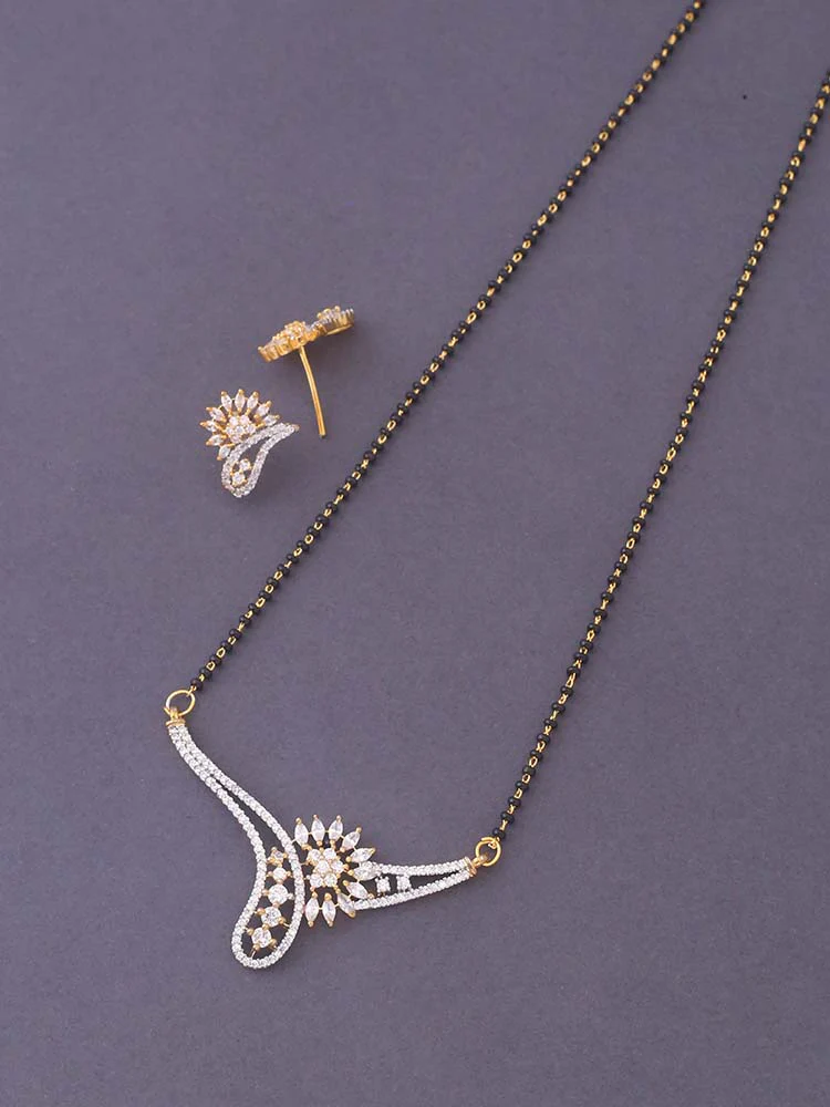 Golden Radha Mangalsutra Set - Image 4