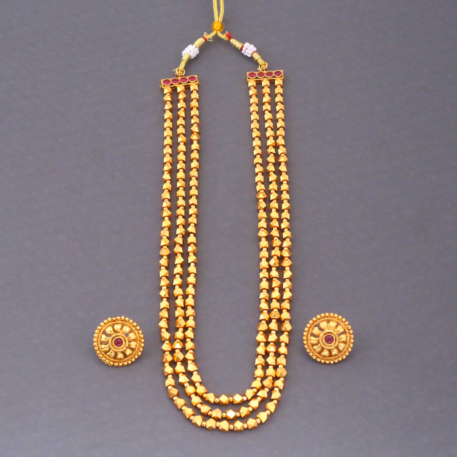 Golden Reekita Antique Jewellery Set - New Arrival - Image 4