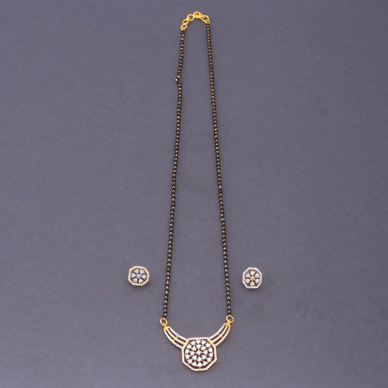 Golden Ruby Mangalsutra Set - Image 3