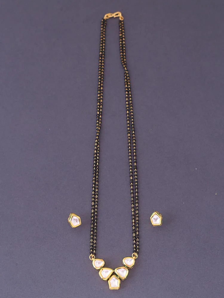 Golden Ruksana Mangalsutra Set - Image 3