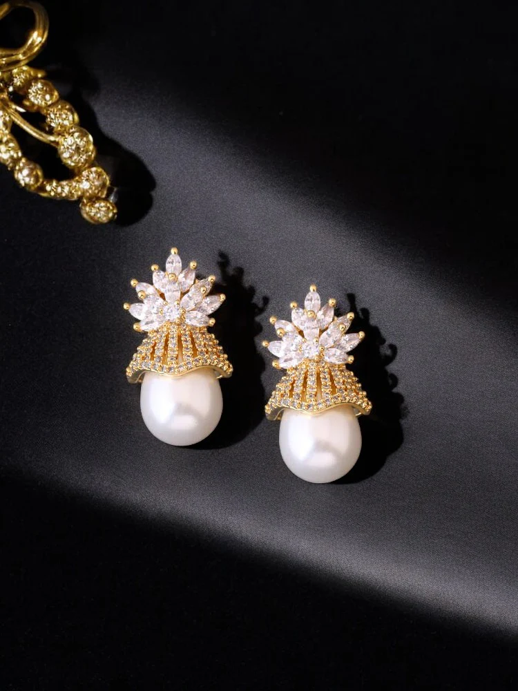 Golden Ryder Zirconia Studs