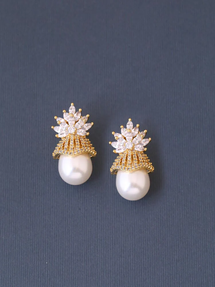 Golden Ryder Zirconia Studs - Image 2